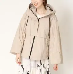 ジネス ラウンドヘム ミドル丈 フードマウンテンパーカー