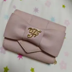 Maison de FLEUR リボン 三つ折り財布 ピンクのサムネイル
