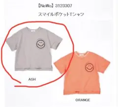 NEEDLE WORKS スマイルポケットTシャツ ASH NeWoのサムネイル