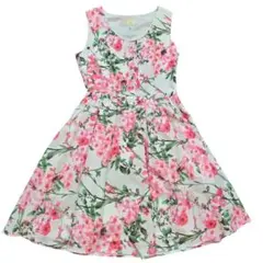 【超美品】Chesty花柄ひざ丈ワンピース　M