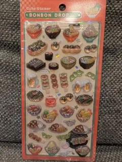 ボンボンドロップシール　和柄　日本食