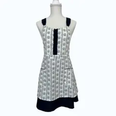 Afternoon Tea エプロン 花柄 ネイビー 美品