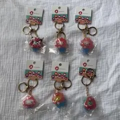 EXPOサンリオキャラクタークリアキーホルダー６個セット