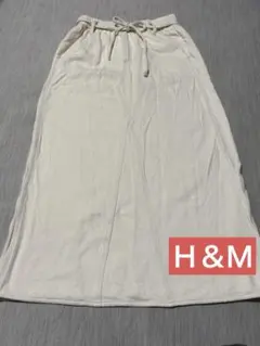 H＆M レディース ロングスカート タイトスカート ホワイト 白 Whiteのサムネイル