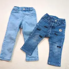 2点セット　おまとめ　デニム　パンツ　80㎝