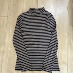 ハニーズ ボーダー タートルネックニット