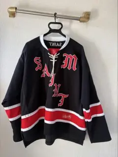 SAINT MICHAEL セントマイケル ゲームシャツ 23ss 赤 黒 - メルカリ
