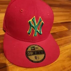 New Era 59FIFTY 赤 NYキャップ 6 1/2