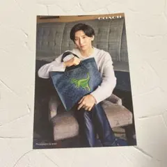 京本大我　coach コラボ ポストカード