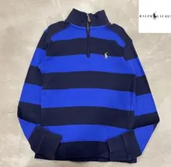 POLO RALPH LAUREN ハーフジップニット　ボーダー　キッズ