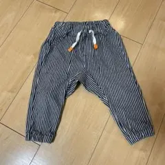 バースデイ　ストライプ　デニムパンツ　ベビー　サイズ80