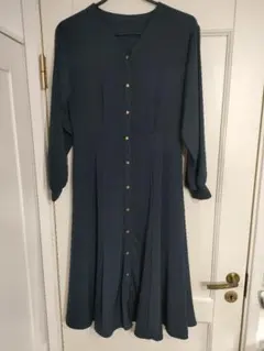 新品タグ付✦nano universe大人のマーメイドラインワンピース ネイビー