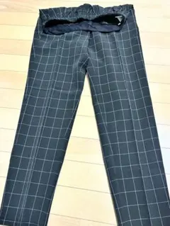 GU ブラックチェック スラックス