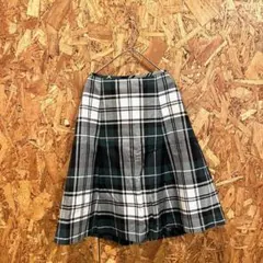 新品タグ付き‼️ Yorkland 膝丈スカート フレア プリーツ チェック柄