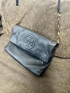 Tory Burch 黒 レザー ショルダーバッグ