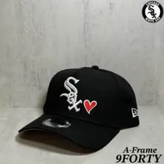 【海外限定】 ホワイトソックス 9FORTY ブラウン ハートロゴ キャップ ①