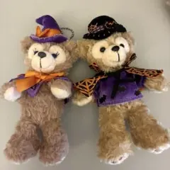 ダッフィ　シェリーメイ　ハロウィン　ぬいぐるみバッジ