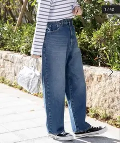 アーバンリサーチドアーズ FORK&SPOON　JFデニムルーズテーパードパンツ