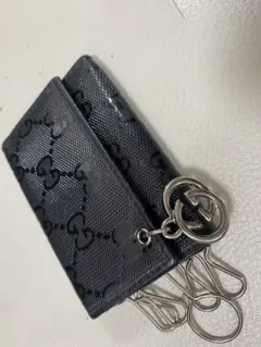 GUCCI ／ グッチ GGパターン キーケース ／ ブラック