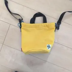 CHUMS ショルダーバッグ 巾着型 イエロー