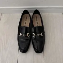 FABIO RUSCONI ブラックローファー