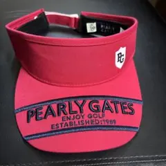 PEARLY GATES レッド バイザー