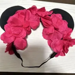 ミニー　　カチューシャ ヘアバンド　フラワー　花