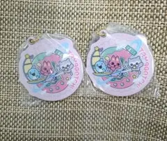 たまごっち　ガチャガチャ　スライドミラーデザインE　キーホルダー　2個セット