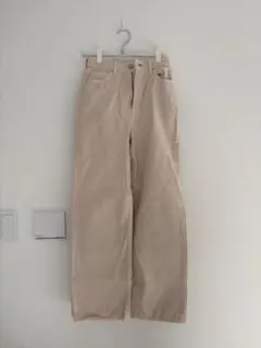 CLANE ベージュ ストレートデニム