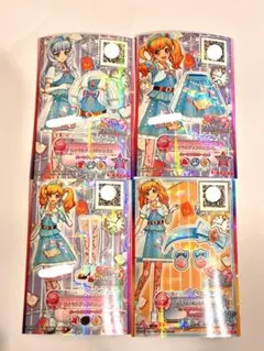 アイカツ スターズ カード 4枚セット マジカルブルーコーデ キャラ違い