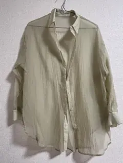 CITYSHOP ミントグリーン シアーシャツ 長袖 - メルカリ