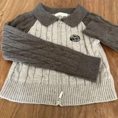 SHEIN ジッパー付きニット グレー Ｍサイズ