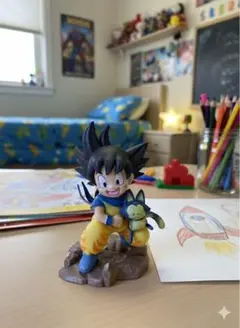 ⭐️【新品未使用】ドラゴンボール　ミニフィギュア　孫悟空＆プーアル 約9cm