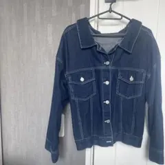 リボンデニムジャケット　ジージャン