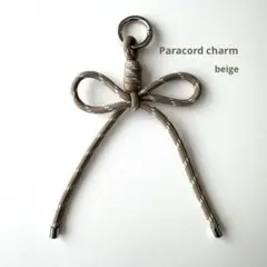 パラコード チャーム　ストラップ ハンドメイド キーホルダー　リボン