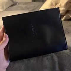 YSL ブラックレザーポーチ　ノベルティ