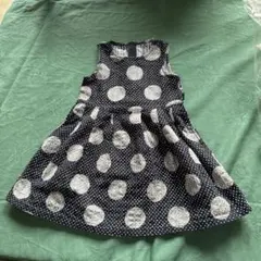 JUNKO KOSHINO ドット柄 ノースリーブ ワンピース　綿100のサムネイル