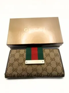 GUCCI GGパターン 二つ折り財布 正規品 GGマーク GUCCI 財布