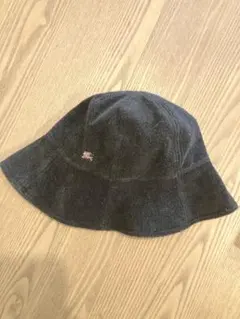 BURBERRY BLUE LABEL バケットハット ダークグレー