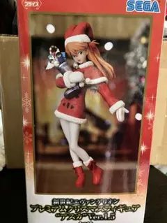 全塗装完成品 レイ アスカ エヴァンゲリオン クリスマスフィギュア オーナメント SEGAプライズのクリスマスフィギュアが限定BIGクロス付きでエヴァ
