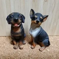 犬 ドッグ 置物 (手のひらサイズ)