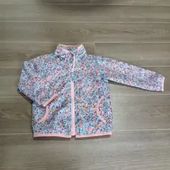 ミキハウス　HOT BISCUITS　花柄　フード収納可ジャケット 100