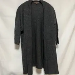 UNIQLO カーディガン　ウール　カシミヤ　グレー　ロング　1973