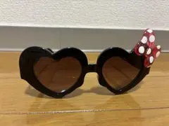 ミニーマウス ハート型サングラス