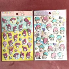 【新品未使用】サンリオ　ペタペタシール　2枚セット　キキララ　マイメロ