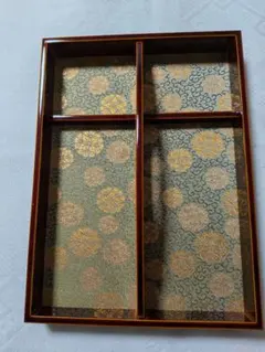 飛騨高山春慶塗 忘れな盆 未使用品 レトロのサムネイル