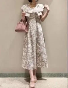 snidel ラメプリーツレースドレス ワンピース ピンク - メルカリ