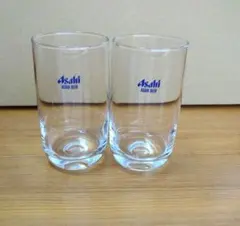 アサヒビール ガラスグラス 2個セット　昭和レトロ　ビンテージ