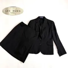AOKI LES MUES スーツ 黒 S ウール 就活 フォーマル