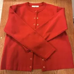 ジャーナルスタンダードレリューム　ウォッシャブルカーディガン　レッド